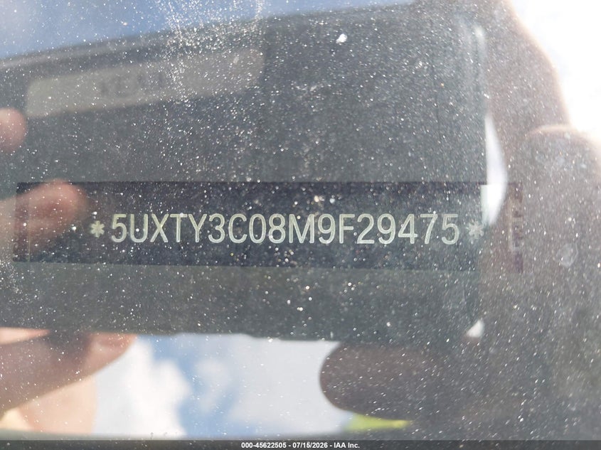 2021 BMW X3 Sdrive30I VIN: 5UXTY3C08M9F29475 Lot: 45622505