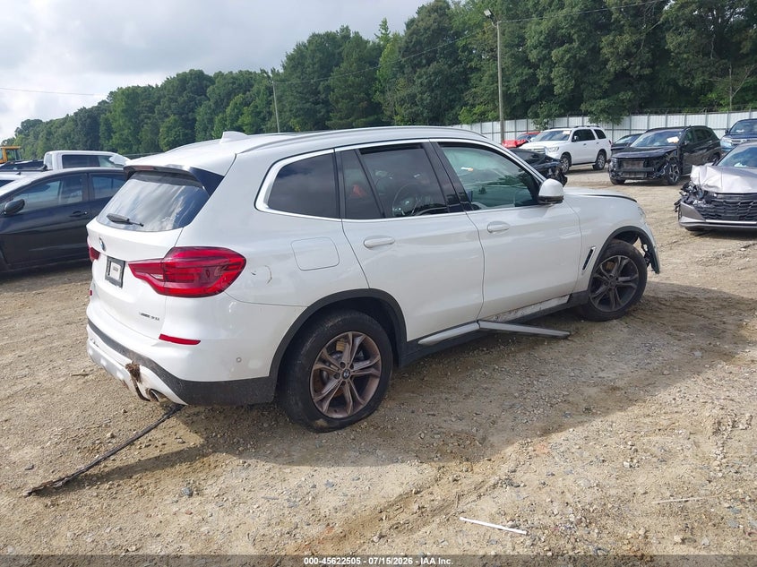 2021 BMW X3 Sdrive30I VIN: 5UXTY3C08M9F29475 Lot: 45622505