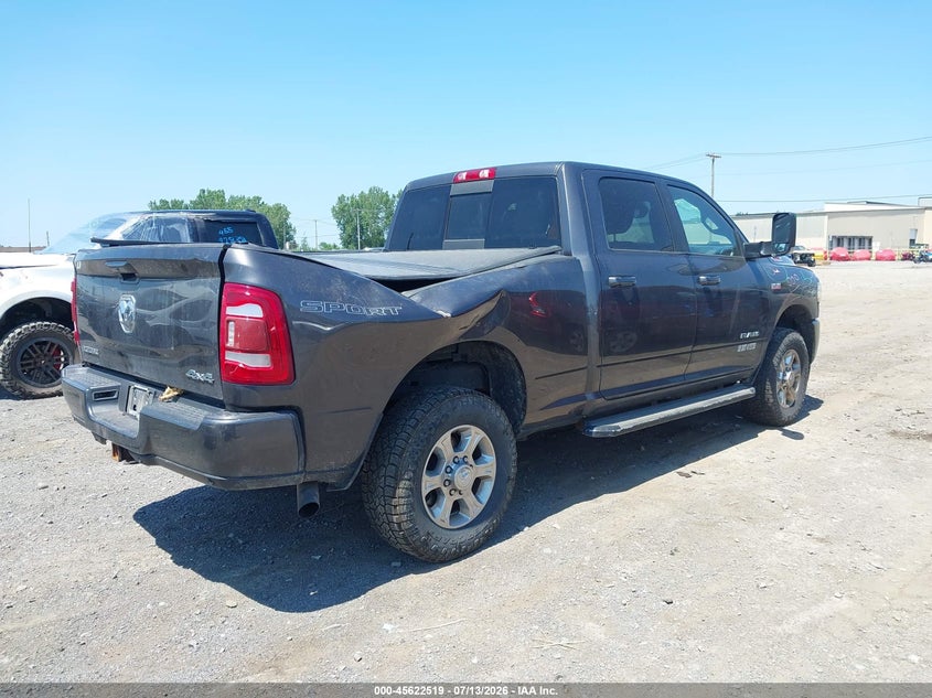 Vin: 3c6ur5dj6kg696599, lot: 46120985, ram 2500 big horn  4x4 6'4 box 20194