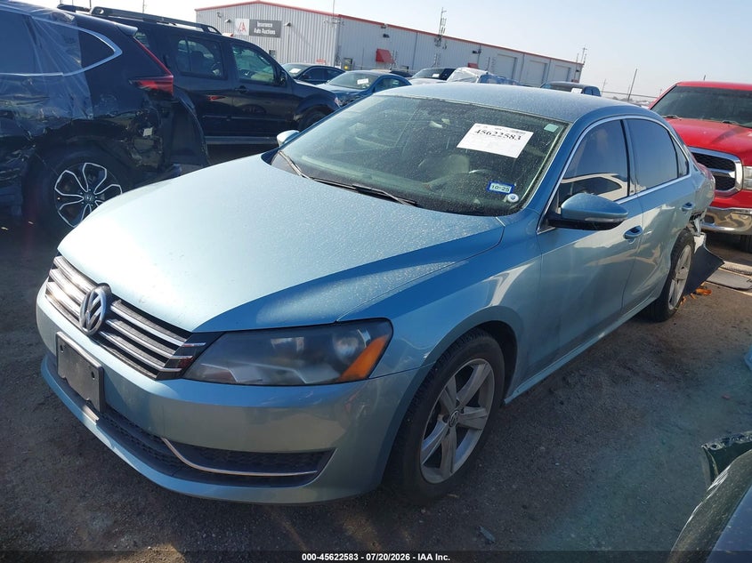 2012 Volkswagen Passat, Лівий зад, IAAI, VIN 1VWBH7A32CC085099 — фото 2