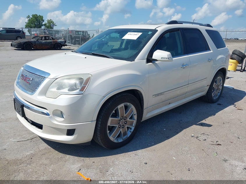 Vin: 1gkkvted6bj279012, lot: 46121073, gmc acadia denali 20112