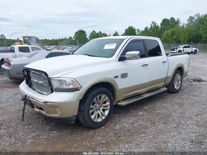 Vin: 1c6rr6pt1ds551622, lot: 46121148, ram 1500 laramie longhorn edition 20132