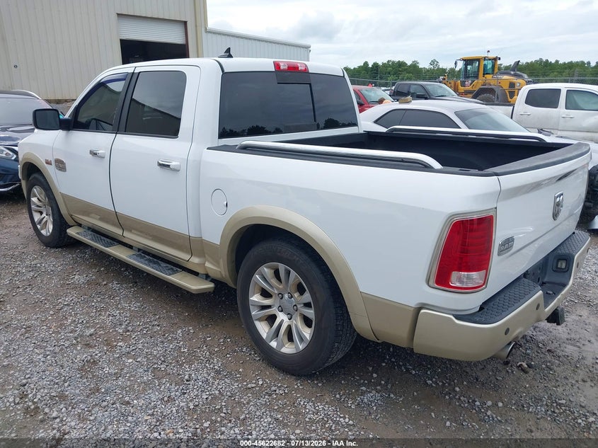 Vin: 1c6rr6pt1ds551622, lot: 46121148, ram 1500 laramie longhorn edition 20133