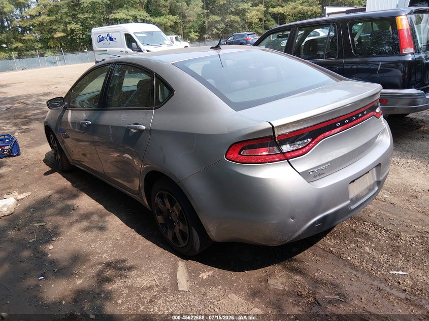 Vin: 1c3cdfaa9fd440073, lot: 46121154, dodge dart se 20153
