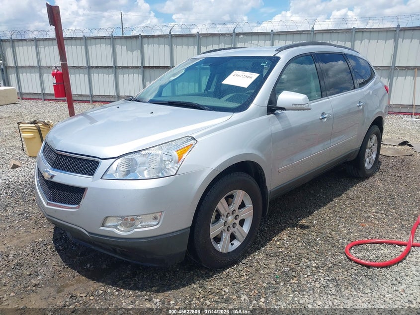 Vin: 1gnkrjed8cj235641, lot: 46121272, chevrolet traverse lt w/2lt 20122