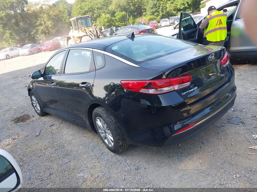 Vin: 5xxgt4l33gg112061, lot: 46121282, kia optima lx 20163