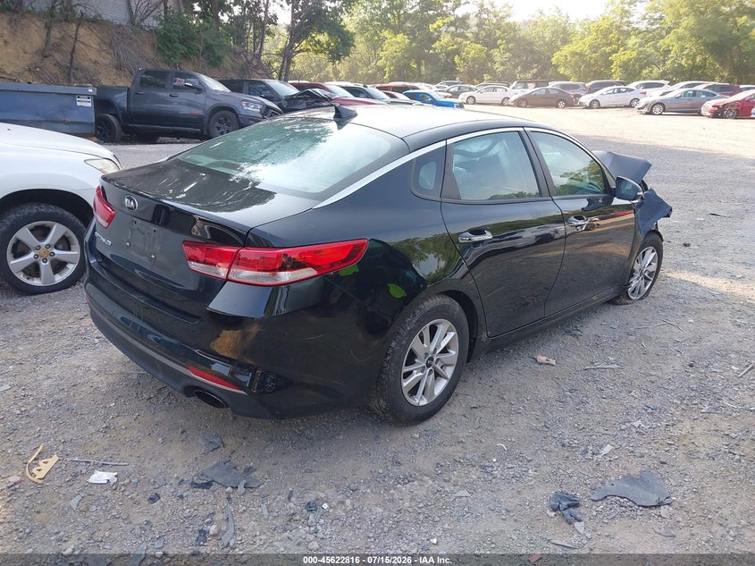 Vin: 5xxgt4l33gg112061, lot: 46121282, kia optima lx 20164