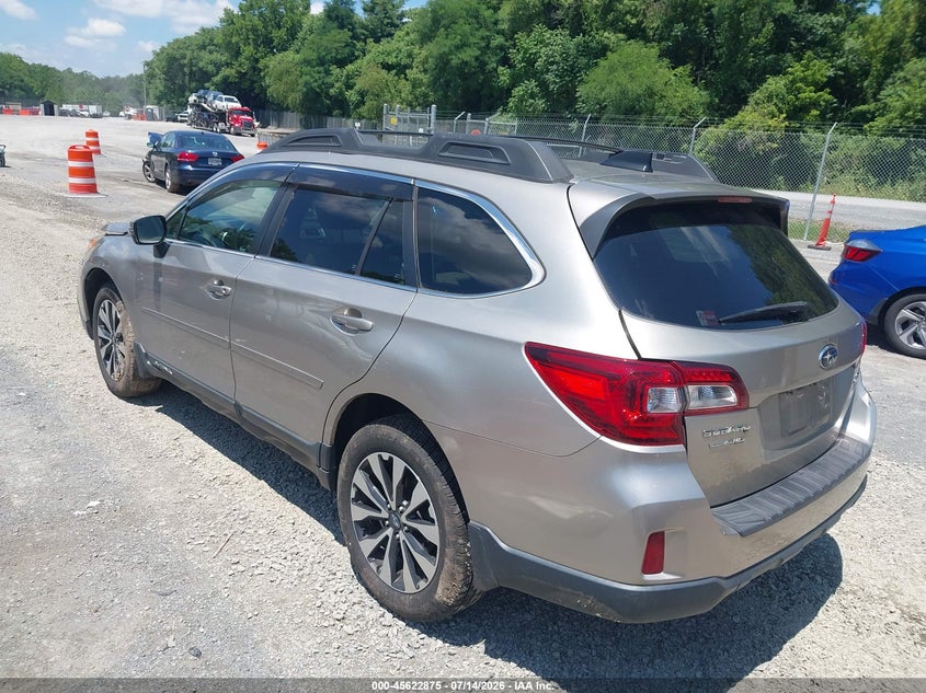 Vin: 4s4bsancxg3322211, lot: 46121341, subaru outback 2.5i limited 20163