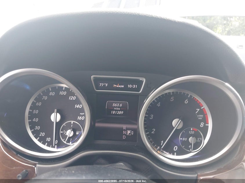 2013 Mercedes-Benz Ml 350 VIN: 4JGDA5JB3DA118289 Lot: 45622895