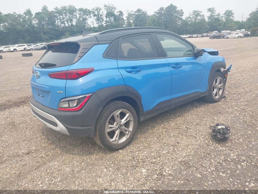 2022 Hyundai Kona Sel VIN: KM8K6CAB4NU890636 Lot: 45622916