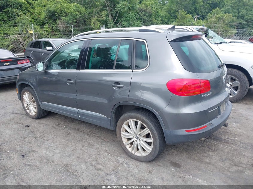 Vin: wvgbv7ax3cw087470, lot: 46121385, volkswagen tiguan se 20123