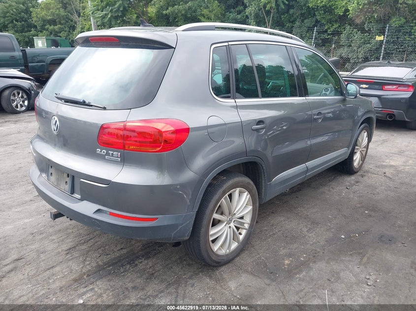 Vin: wvgbv7ax3cw087470, lot: 46121385, volkswagen tiguan se 20124