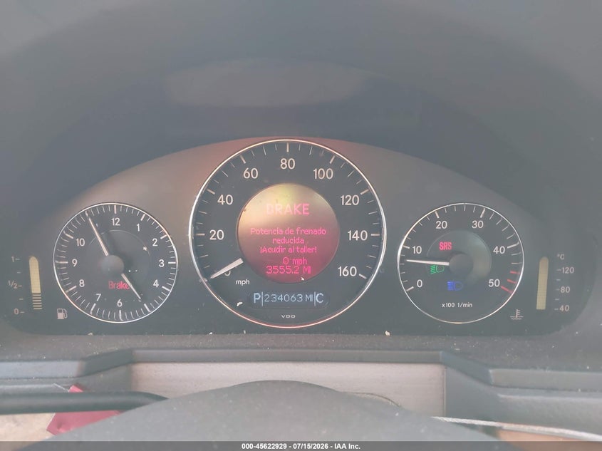 2006 MERCEDES-BENZ E 320 CDI SEDAN 3.2L I-6 DI, DOHC, TURBO, 201HP