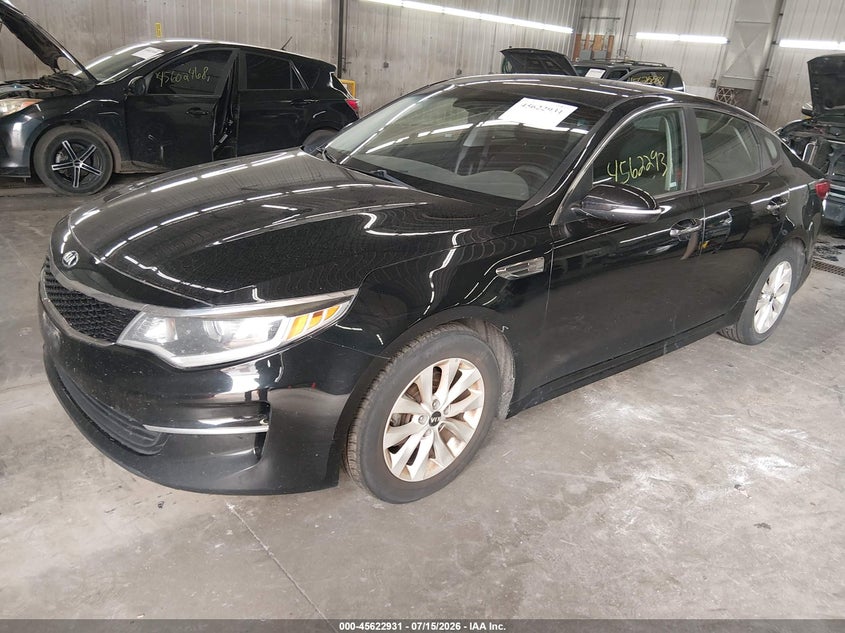 Vin: 5xxgt4l39gg003524, lot: 46121397, kia optima lx 20162
