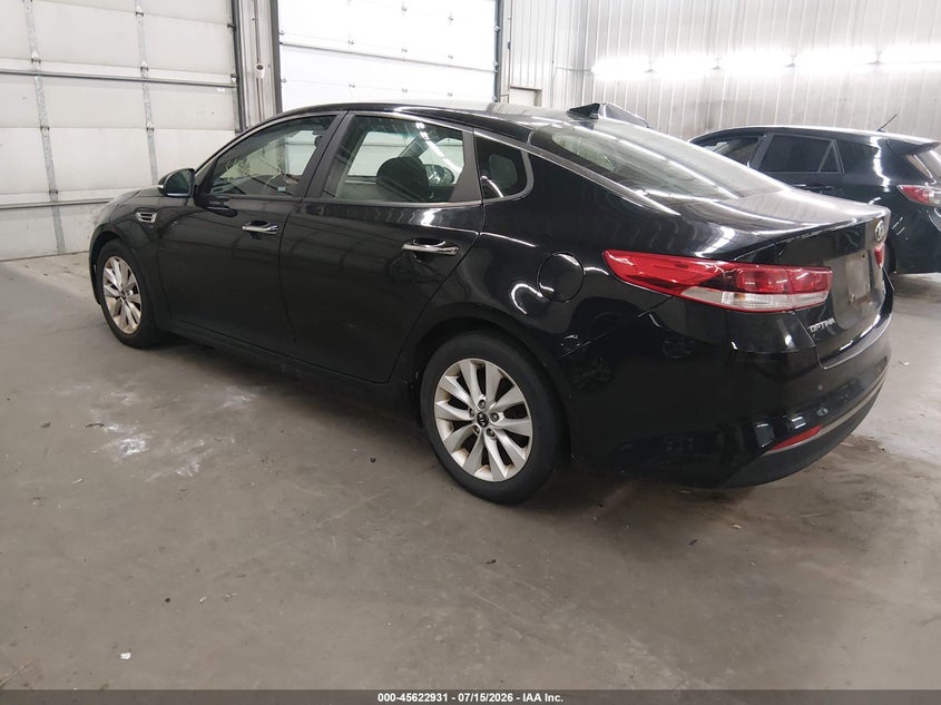 Vin: 5xxgt4l39gg003524, lot: 46121397, kia optima lx 20163
