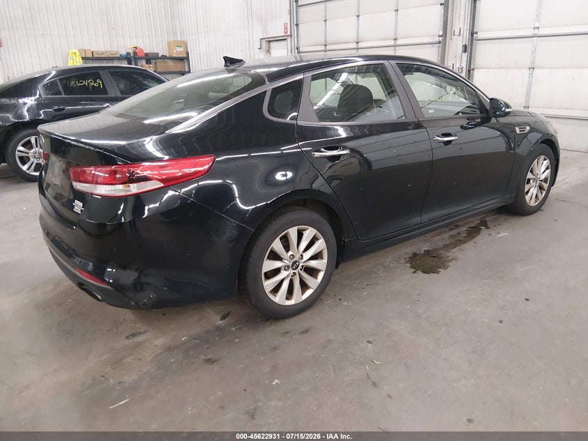 Vin: 5xxgt4l39gg003524, lot: 46121397, kia optima lx 20164