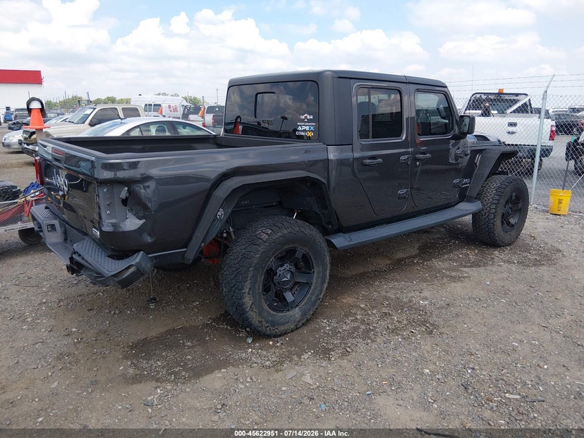 2022 Jeep Gladiator Overland 4X4 VIN: 1C6HJTFG5NL101442 Lot: 45622951