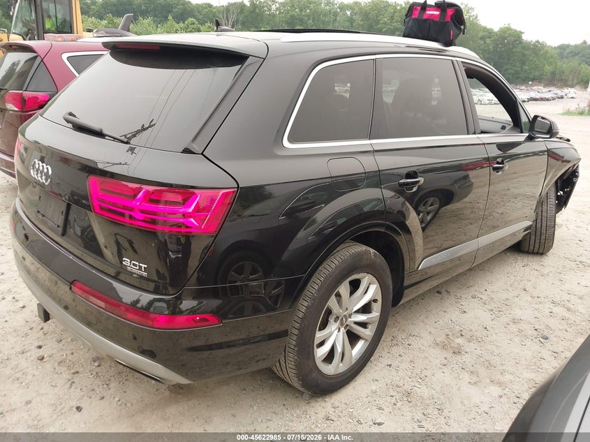 Vin: wa1laaf79hd037499, lot: 46121451, audi q7 3.0t premium 20174
