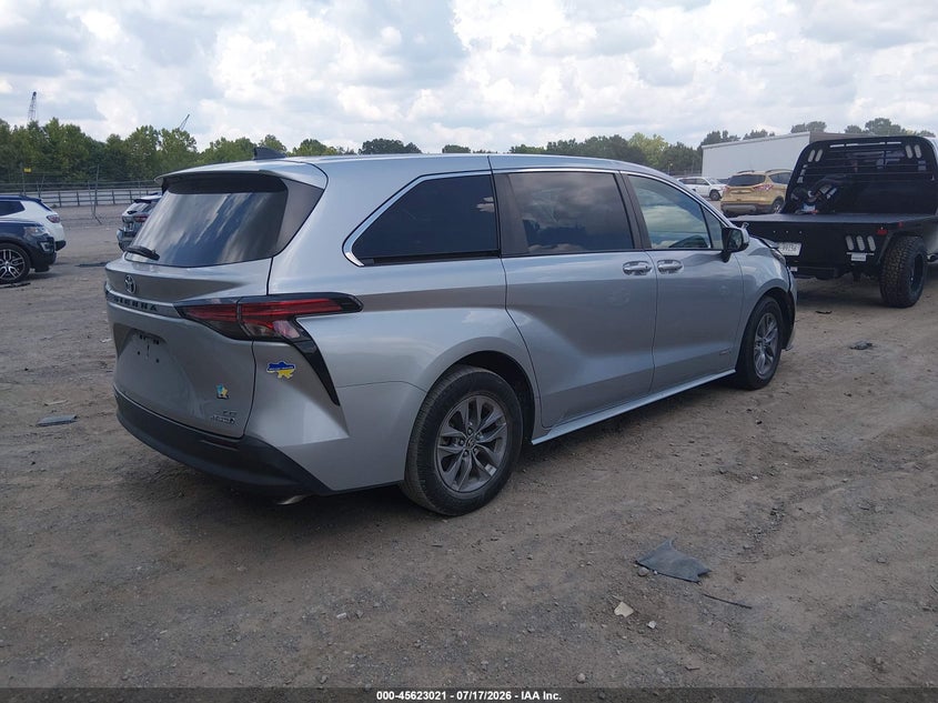 2021 TOYOTA SIENNA VAN 2.5L I-4 DI, DOHC, VVT, 189HP
