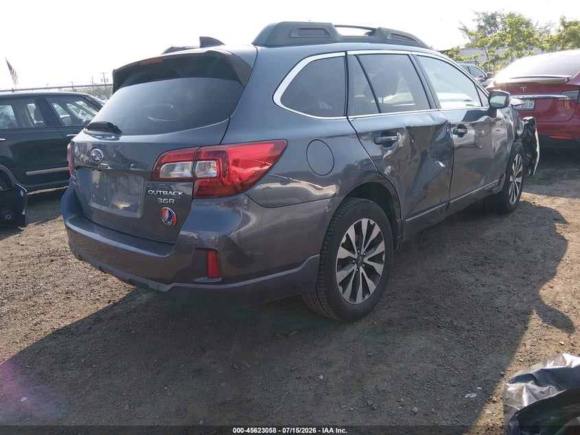 Vin: 4s4bsejc9g3239754, lot: 46121524, subaru outback 3.6r limited 20164
