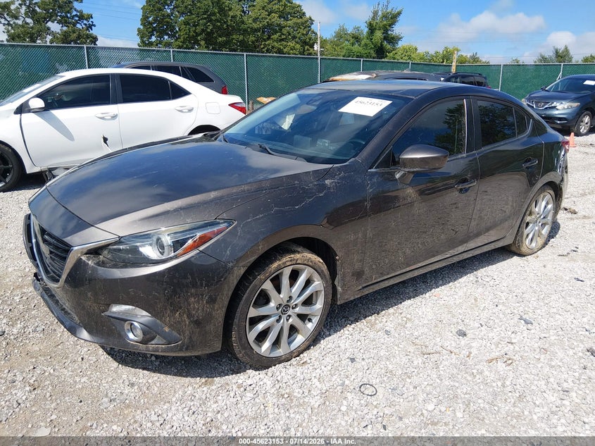 Vin: jm1bm1w3xe1155256, lot: 46121619, mazda mazda3 s grand touring 20142