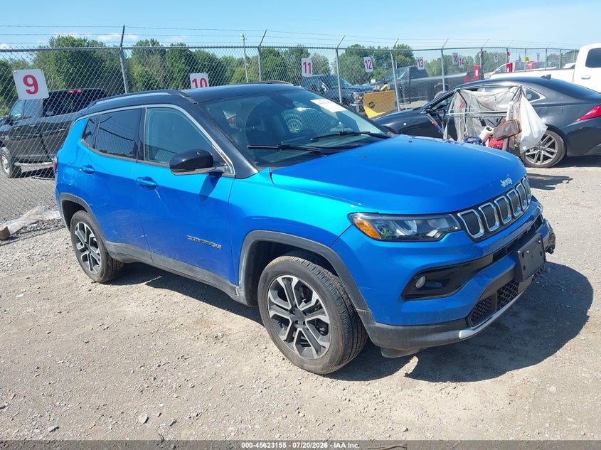 Vin: 3c4njdcb7nt159602, lot: 46121621, jeep compass limited 4x4 2022 img_1