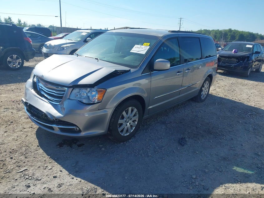 Vin: 2c4rc1bg0fr752178, lot: 46121643, chrysler town & country touring 20152