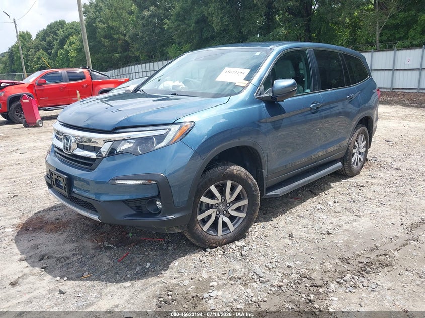 2021 Honda Pilot, Удар сзади, IAAI, VIN 5FNYF6H30MB072326 — фото 2