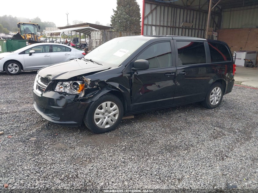 Vin: 2c4rdgbg6jr160809, lot: 46121675, dodge grand caravan se 20182