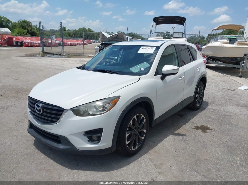 Vin: jm3ke4dy2g0713257, lot: 46121698, mazda cx-5 grand touring 20162