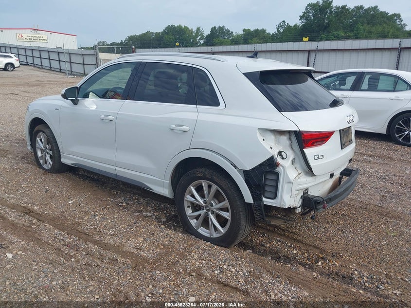 Vin: wa1eecf32m1010906, lot: 46121730, audi q3 premium plus 45 tfsi s line quattro tiptronic 20213