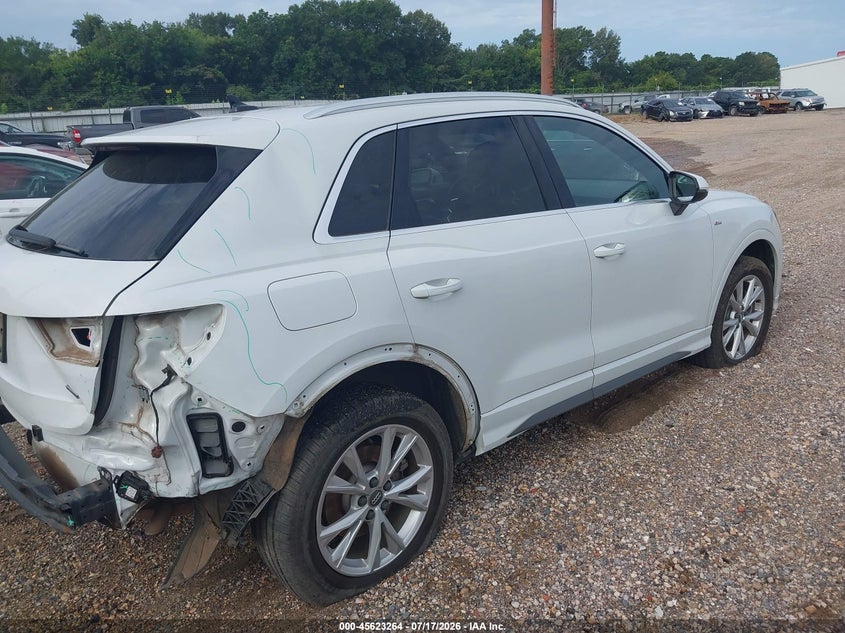 Vin: wa1eecf32m1010906, lot: 46121730, audi q3 premium plus 45 tfsi s line quattro tiptronic 20214