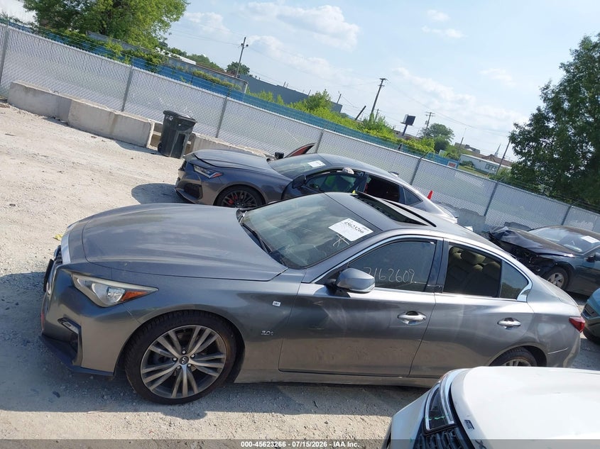 2018 Infiniti Q50 3.0T Luxe/3.0T Sport VIN: JN1EV7AR3JM611960 Lot: 45623266