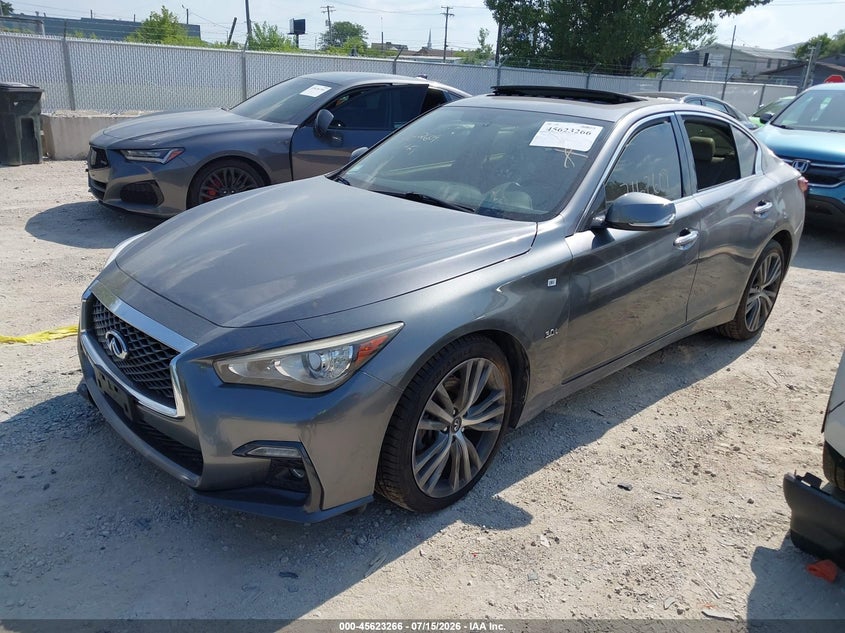 Vin: jn1ev7ar3jm611960, lot: 46121731, infiniti q50 3.0t luxe/3.0t sport 20182
