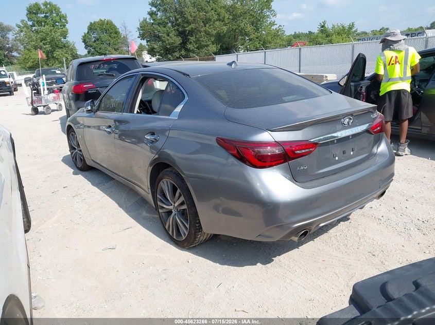 Vin: jn1ev7ar3jm611960, lot: 46121731, infiniti q50 3.0t luxe/3.0t sport 20183