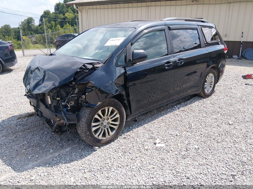 Vin: 5tdyk3dc3bs004143, lot: 46121783, toyota sienna xle v6 20112