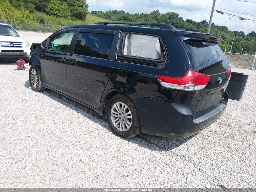 Vin: 5tdyk3dc3bs004143, lot: 46121783, toyota sienna xle v6 20113