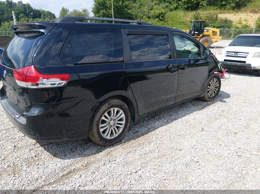 Vin: 5tdyk3dc3bs004143, lot: 46121783, toyota sienna xle v6 20114