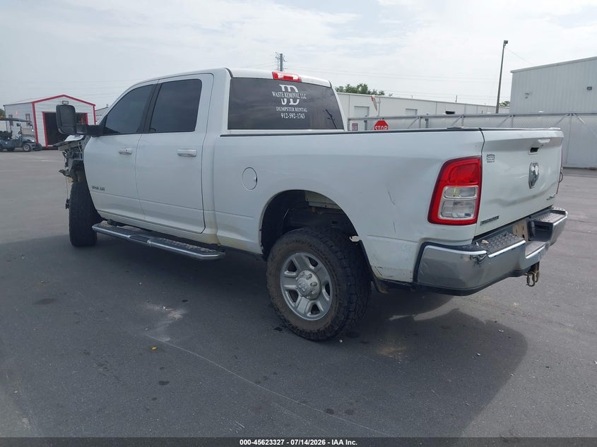 Vin: 3c6ur5dl7mg509102, lot: 46121793, ram 2500 big horn  4x4 6'4 box 20213
