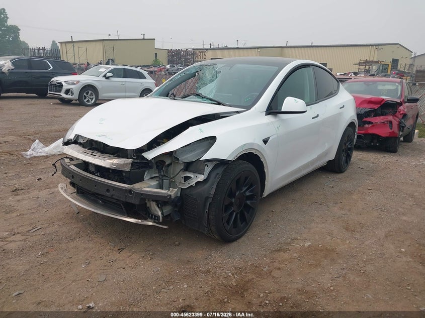 Vin: 5yjygdee5mf080378, lot: 46121865, tesla model y long range dual motor all-wheel drive 20212