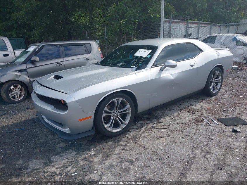 Vin: 2c3cdzbt7lh123182, lot: 46121983, dodge challenger r/t 20202