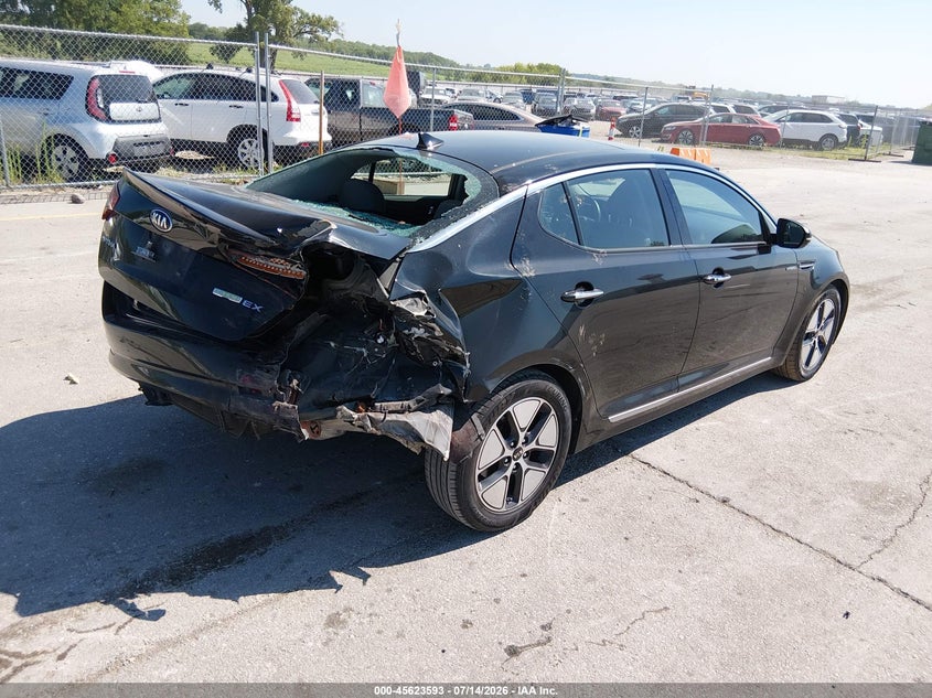 Vin: knagm4ad2d5058290, lot: 46122058, kia optima hybrid ex 20134