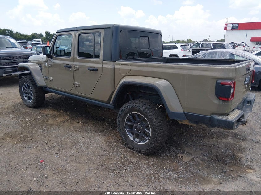 Vin: 1c6hjtfg2ll171333, lot: 46122128, jeep gladiator overland 4x4 20203