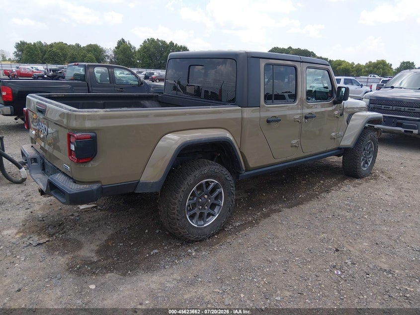 Vin: 1c6hjtfg2ll171333, lot: 46122128, jeep gladiator overland 4x4 20204