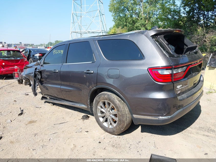 Vin: 1c4rdjag7jc474671, lot: 46122164, dodge durango sxt awd 20183