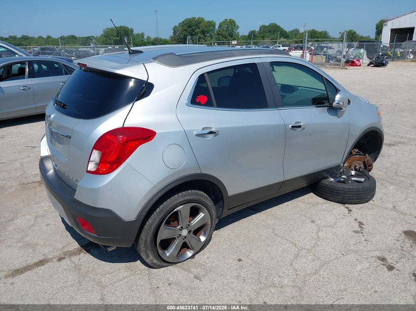 Vin: kl4cjasb5eb570659, lot: 46122207, buick encore 20144
