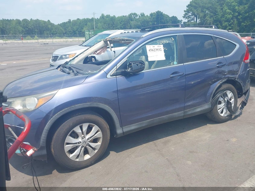 2013 Honda CR-V, Переворот, IAAI, VIN 5J6RM4H77DL063583 — фото 2