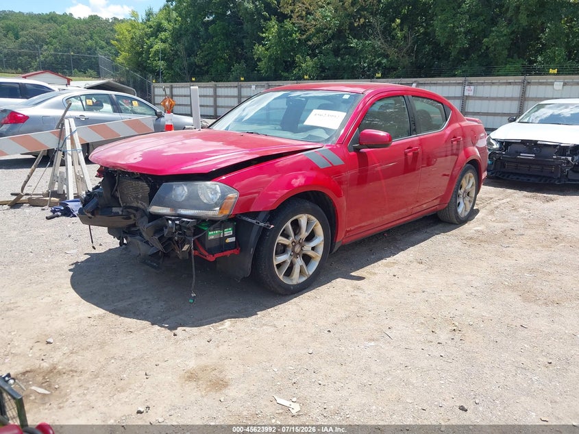 Vin: 1c3cdzbg8en167494, lot: 46122458, dodge avenger r/t 20142