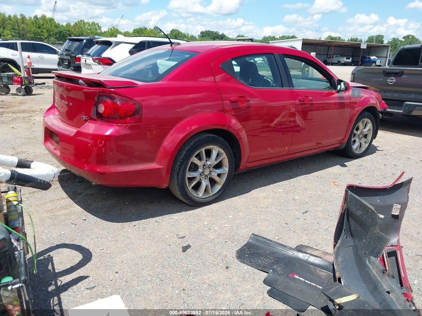 Vin: 1c3cdzbg8en167494, lot: 46122458, dodge avenger r/t 20144