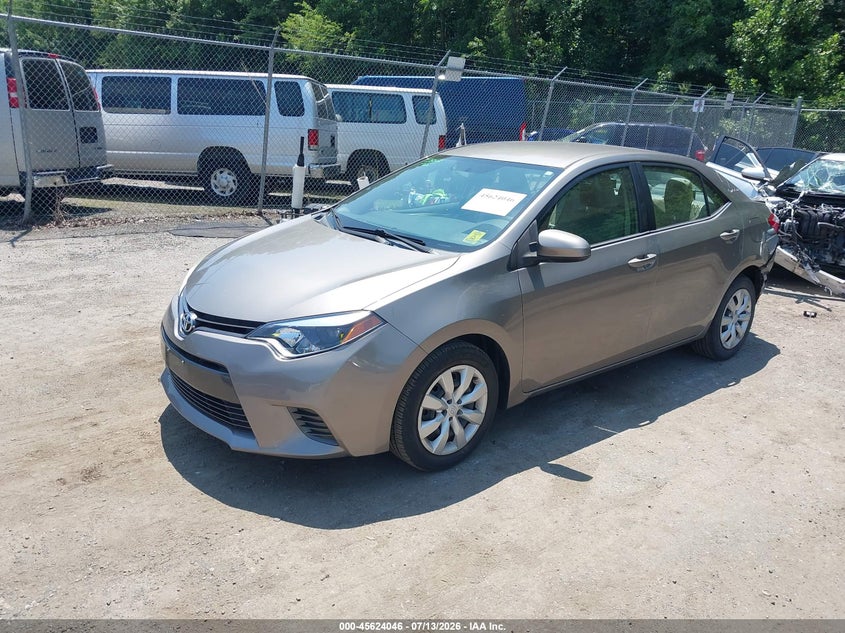 2016 TOYOTA COROLLA auction photo 2